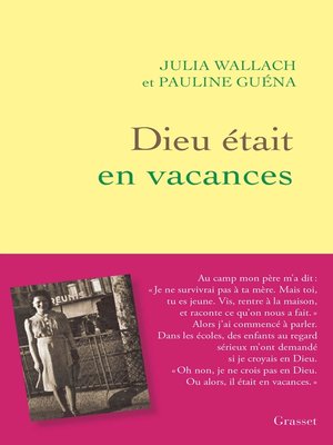 cover image of Dieu était en vacances